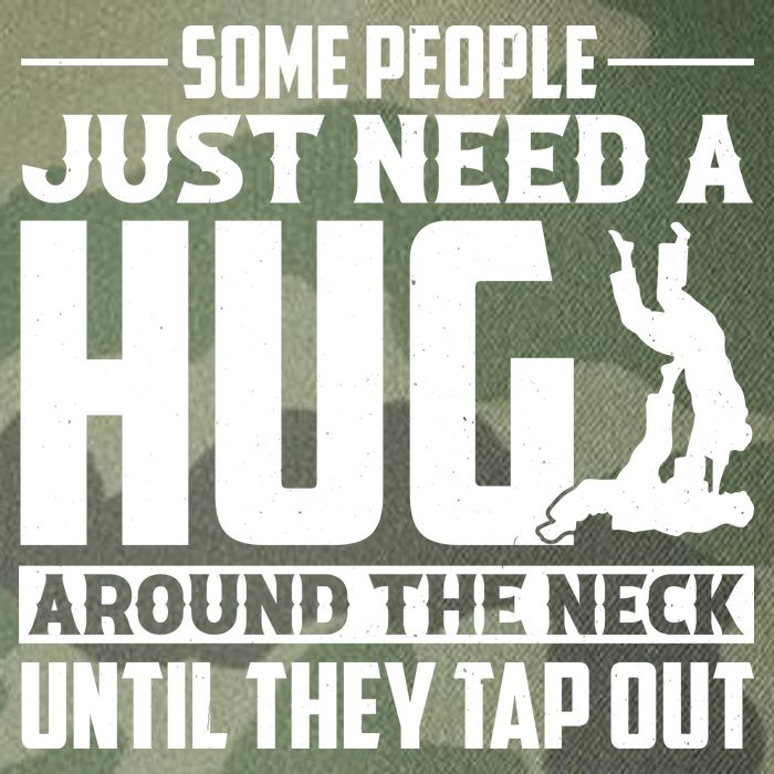 Funny Jiu Jitsu Some People Just Need A Hug Around The Neck Legacy Tie Dye Trucker Hat