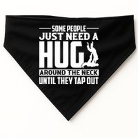Funny Jiu Jitsu Some People Just Need A Hug Around The Neck USA-Made Doggie Bandana