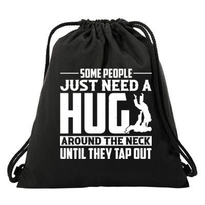 Funny Jiu Jitsu Some People Just Need A Hug Around The Neck Drawstring Bag