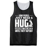 Funny Jiu Jitsu Some People Just Need A Hug Around The Neck Mesh Reversible Basketball Jersey Tank