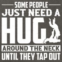 Funny Jiu Jitsu Some People Just Need A Hug Around The Neck Cotton Canvas Backpack