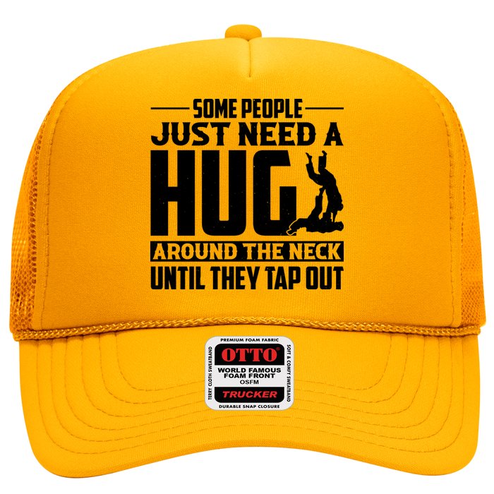 Funny Jiu Jitsu Some People Just Need A Hug Around The Neck Hat