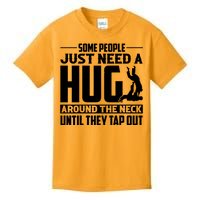 Funny Jiu Jitsu Some People Just Need A Hug Around The Neck Kids T-Shirt