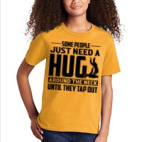 Funny Jiu Jitsu Some People Just Need A Hug Around The Neck Kids T-Shirt