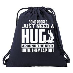 Funny Jiu Jitsu Some People Just Need A Hug Around The Neck Drawstring Bag