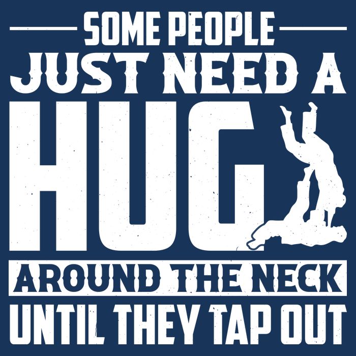 Funny Jiu Jitsu Some People Just Need A Hug Around The Neck Infant Baby Jersey Bodysuit