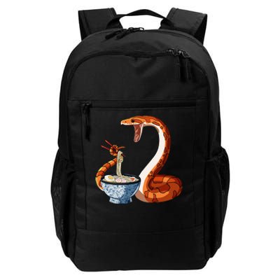 Funny Japanese Kawaii Ramen Corn Snake Daily Commute Backpack