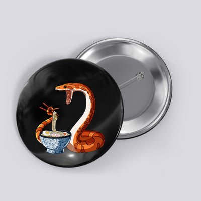 Funny Japanese Kawaii Ramen Corn Snake Button