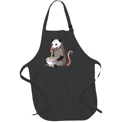 Funny Japanese Kawaii Ra Opossum Full-Length Apron With Pockets