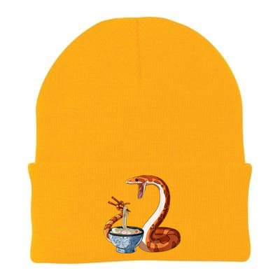 Funny Japanese Kawaii Ramen Corn Snake Knit Cap Winter Beanie