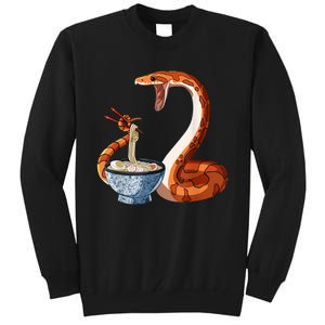 Funny Japanese Kawaii Ramen Corn Snake Tall Sweatshirt