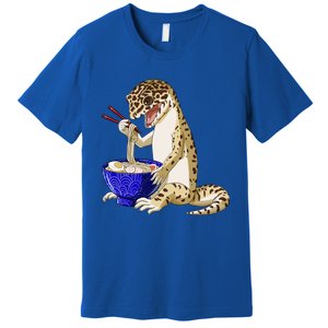 Funny Japanese Kawaii Ra Reptile Leopard Gecko Funny Gift Premium T-Shirt