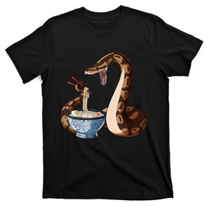 Funny Japanese Kawaii Ramen Snake Ball Python T-Shirt