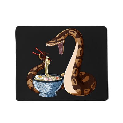 Funny Japanese Kawaii Ramen Snake Ball Python Mousepad
