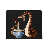 Funny Japanese Kawaii Ramen Snake Ball Python Mousepad