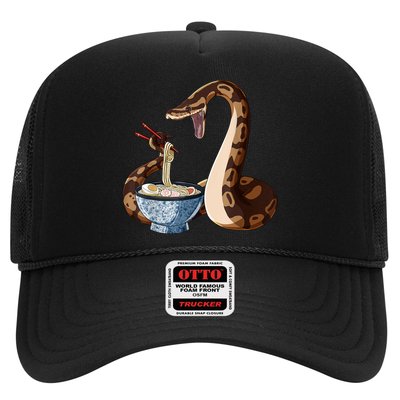 Funny Japanese Kawaii Ramen Snake Ball Python Trucker Hat