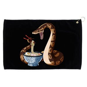 Funny Japanese Kawaii Ramen Snake Ball Python Grommeted Golf Towel