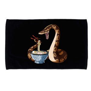 Funny Japanese Kawaii Ramen Snake Ball Python Microfiber Hand Towel