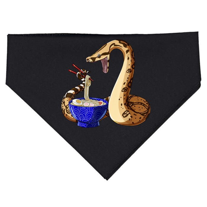 Funny Japanese Kawaii Ramen Noodles Snake Boa Constrictor USA-Made Doggie Bandana