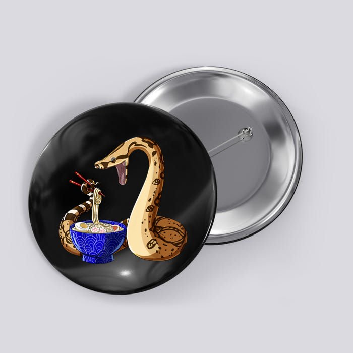 Funny Japanese Kawaii Ramen Noodles Snake Boa Constrictor Button