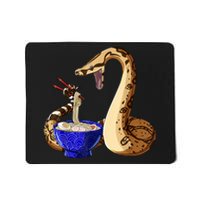 Funny Japanese Kawaii Ramen Noodles Snake Boa Constrictor Mousepad