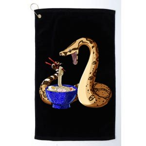 Funny Japanese Kawaii Ramen Noodles Snake Boa Constrictor Platinum Collection Golf Towel