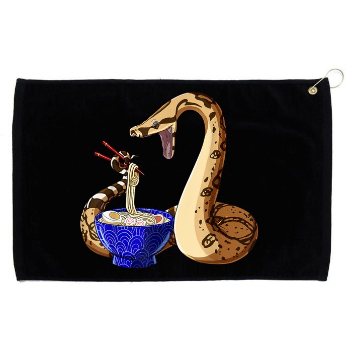 Funny Japanese Kawaii Ramen Noodles Snake Boa Constrictor Grommeted Golf Towel