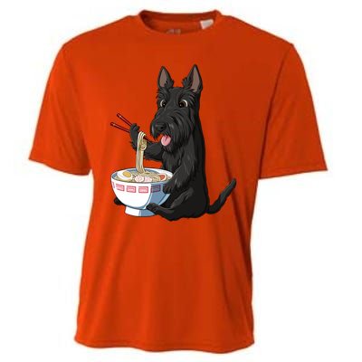 Funny Japanese Kawaii Ra Scottie Dog Scottish Terrier Gift Cooling Performance Crew T-Shirt