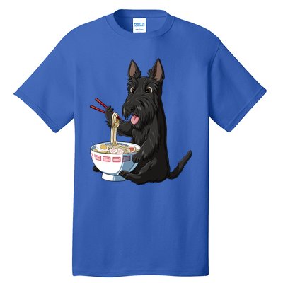 Funny Japanese Kawaii Ra Scottie Dog Scottish Terrier Gift Tall T-Shirt