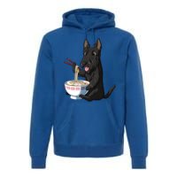 Funny Japanese Kawaii Ra Scottie Dog Scottish Terrier Gift Premium Hoodie