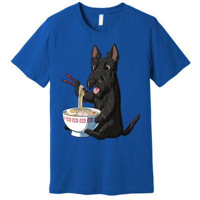 Funny Japanese Kawaii Ra Scottie Dog Scottish Terrier Gift Premium T-Shirt