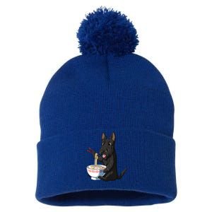 Funny Japanese Kawaii Ra Scottie Dog Scottish Terrier Gift Pom Pom 12in Knit Beanie