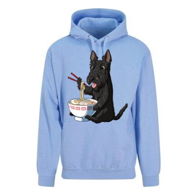 Funny Japanese Kawaii Ra Scottie Dog Scottish Terrier Gift Unisex Surf Hoodie