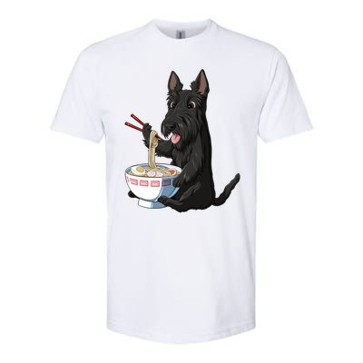 Funny Japanese Kawaii Ra Scottie Dog Scottish Terrier Gift Softstyle CVC T-Shirt