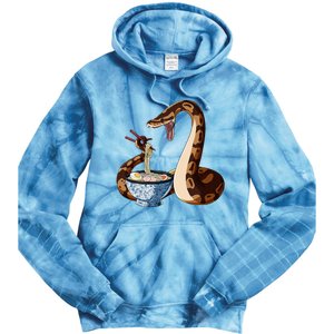 Funny Japanese Kawaii Ramen Snake Cute Ball Python Tie Dye Hoodie