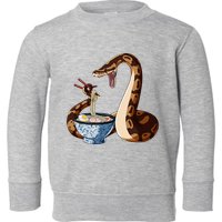Funny Japanese Kawaii Ramen Snake Cute Ball Python Toddler Sweatshirt