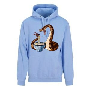 Funny Japanese Kawaii Ramen Snake Cute Ball Python Unisex Surf Hoodie