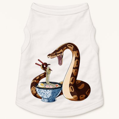 Funny Japanese Kawaii Ramen Snake Cute Ball Python Doggie Tank