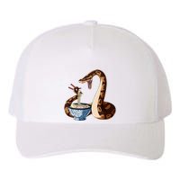 Funny Japanese Kawaii Ramen Snake Cute Ball Python Yupoong Adult 5-Panel Trucker Hat