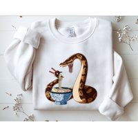 Funny Japanese Kawaii Ramen Snake Cute Ball Python Sweatshirt