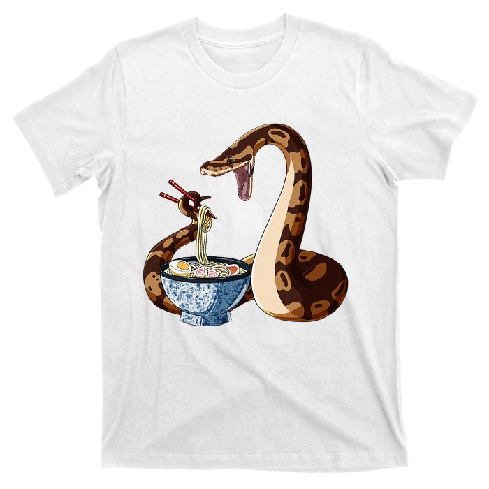 Funny Japanese Kawaii Ramen Snake Cute Ball Python T-Shirt