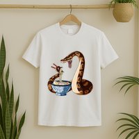 Funny Japanese Kawaii Ramen Snake Cute Ball Python T-Shirt