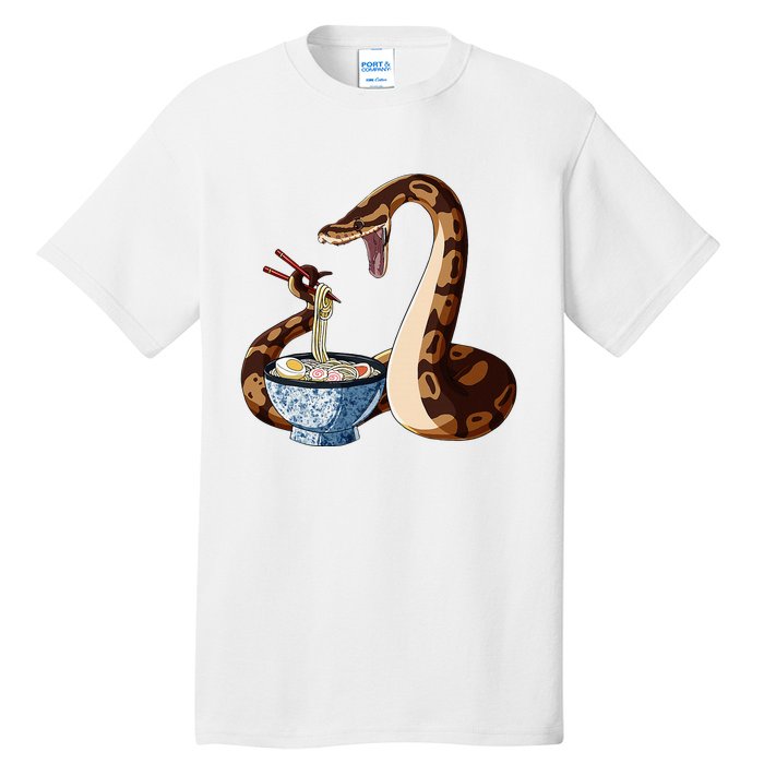 Funny Japanese Kawaii Ramen Snake Cute Ball Python Tall T-Shirt