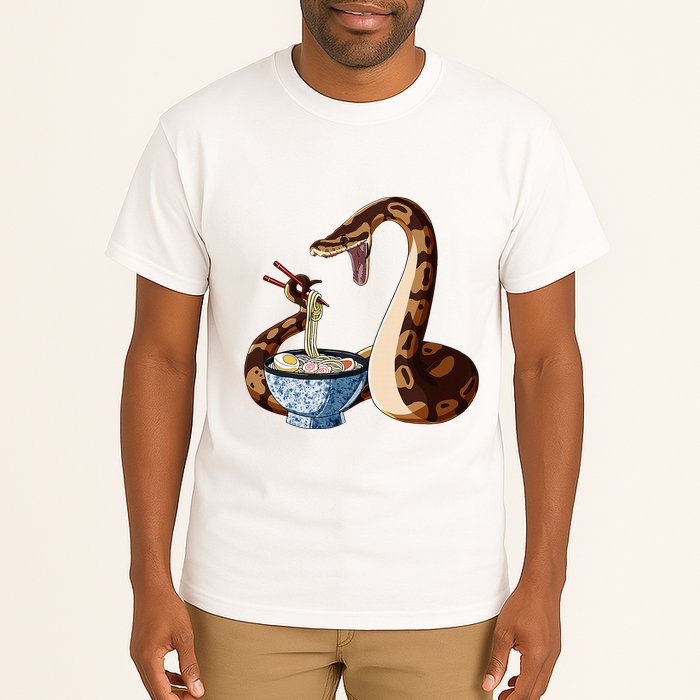 Funny Japanese Kawaii Ramen Snake Cute Ball Python Tall T-Shirt