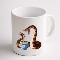 Funny Japanese Kawaii Ramen Snake Cute Ball Python Mug