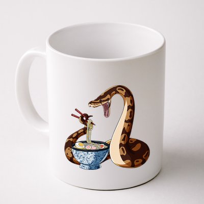 Funny Japanese Kawaii Ramen Snake Cute Ball Python Mug