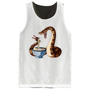 Funny Japanese Kawaii Ramen Snake Cute Ball Python Mesh Reversible Basketball Jersey Tank