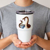 Funny Japanese Kawaii Ramen Snake Cute Ball Python Tumbler