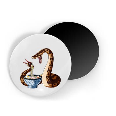 Funny Japanese Kawaii Ramen Snake Cute Ball Python Magnet