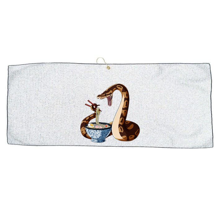 Funny Japanese Kawaii Ramen Snake Cute Ball Python Large Microfiber Waffle Golf Towel
